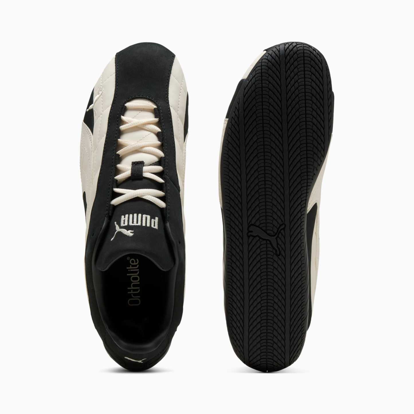 ユニセックス スピードキャット プラス キルテッド スニーカー, PUMA Black-Frosted Ivory, extralarge-JPN