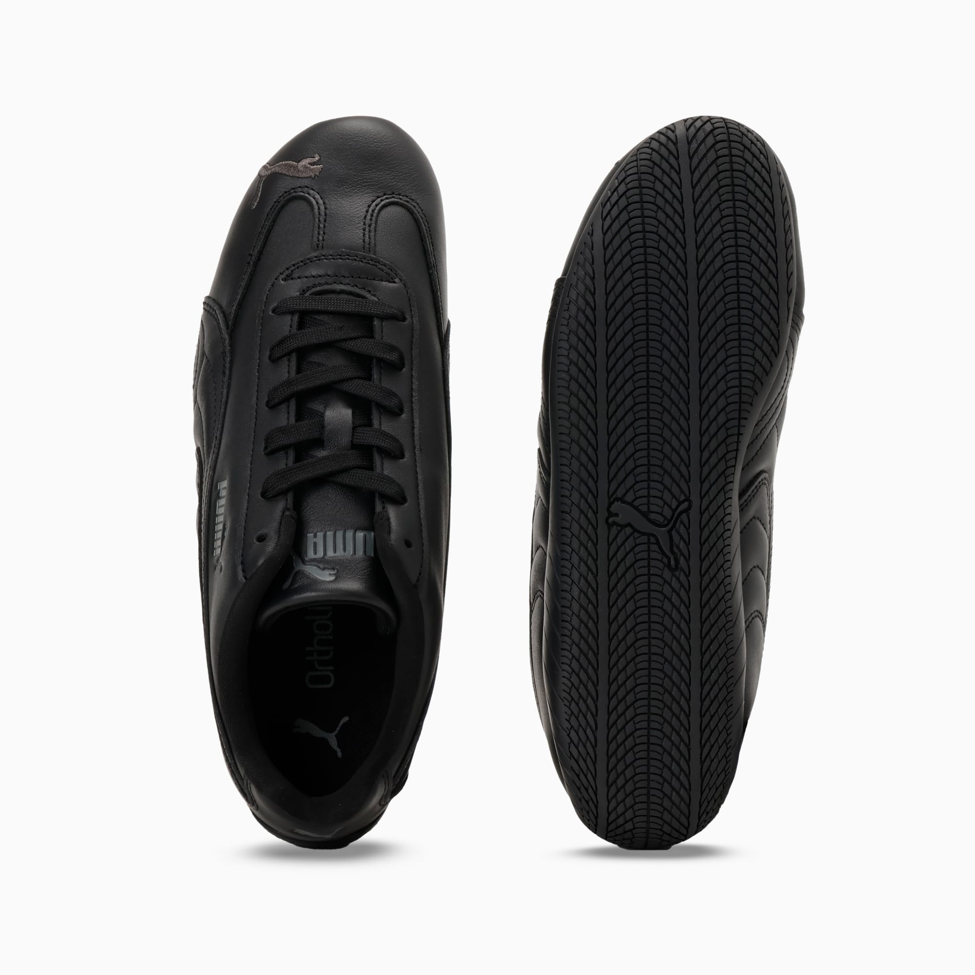 ユニセックス スピードキャット フルレザー スニーカー, PUMA Black-Shadow Gray, extralarge-JPN