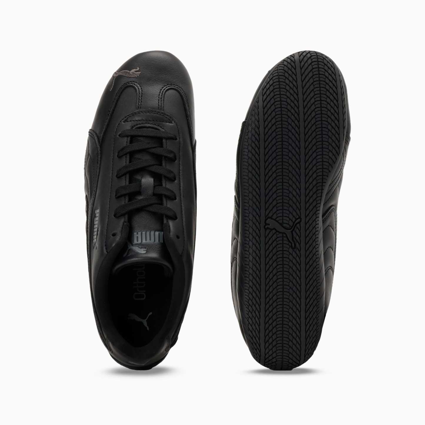 ユニセックス スピードキャット フルレザー スニーカー, PUMA Black-Shadow Gray, extralarge-JPN
