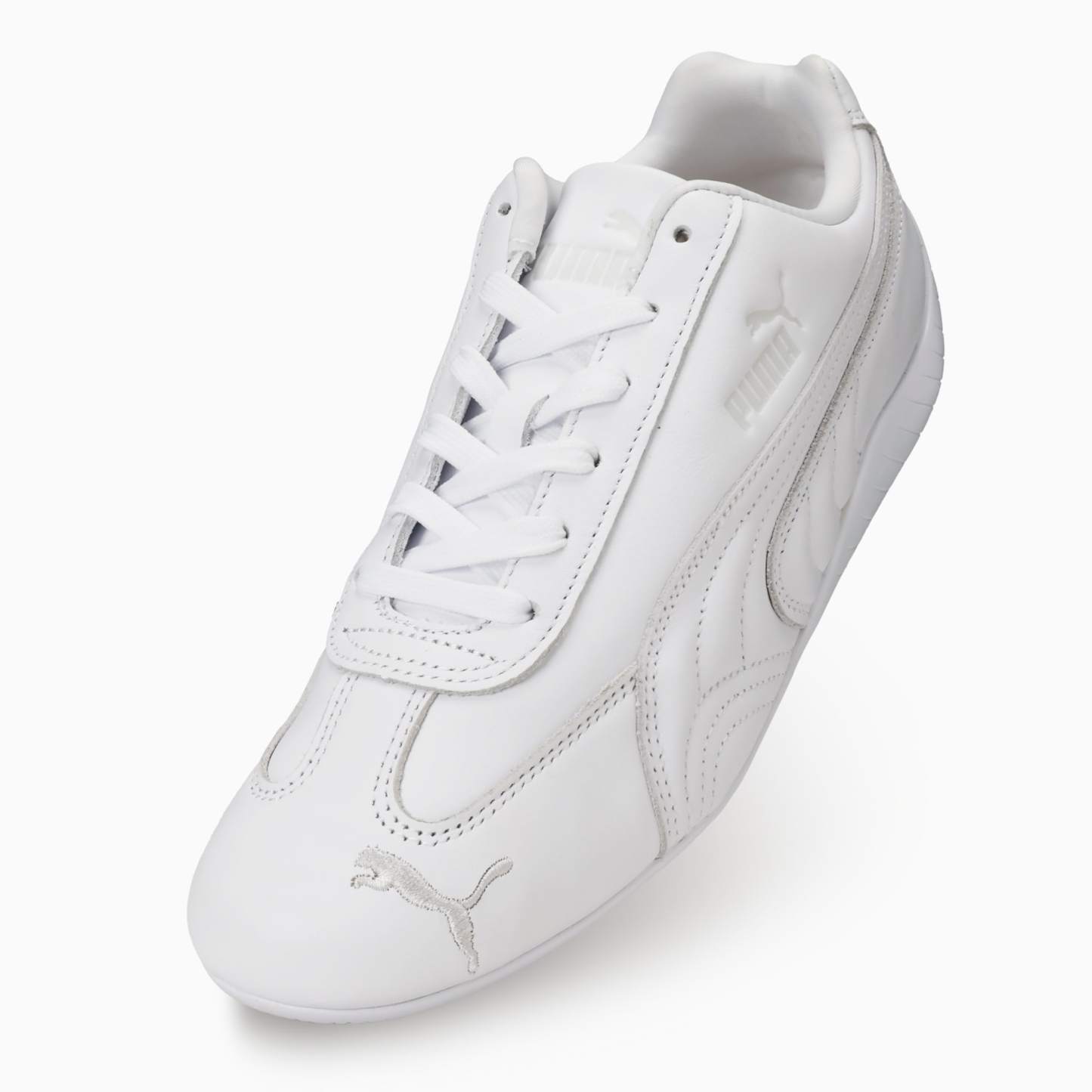 ユニセックス スピードキャット フルレザー スニーカー, PUMA White-Feather Gray, extralarge-JPN