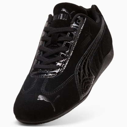 ウィメンズ スピードキャット プレミアム エンボス レザー スニーカー, PUMA Black, extralarge-JPN