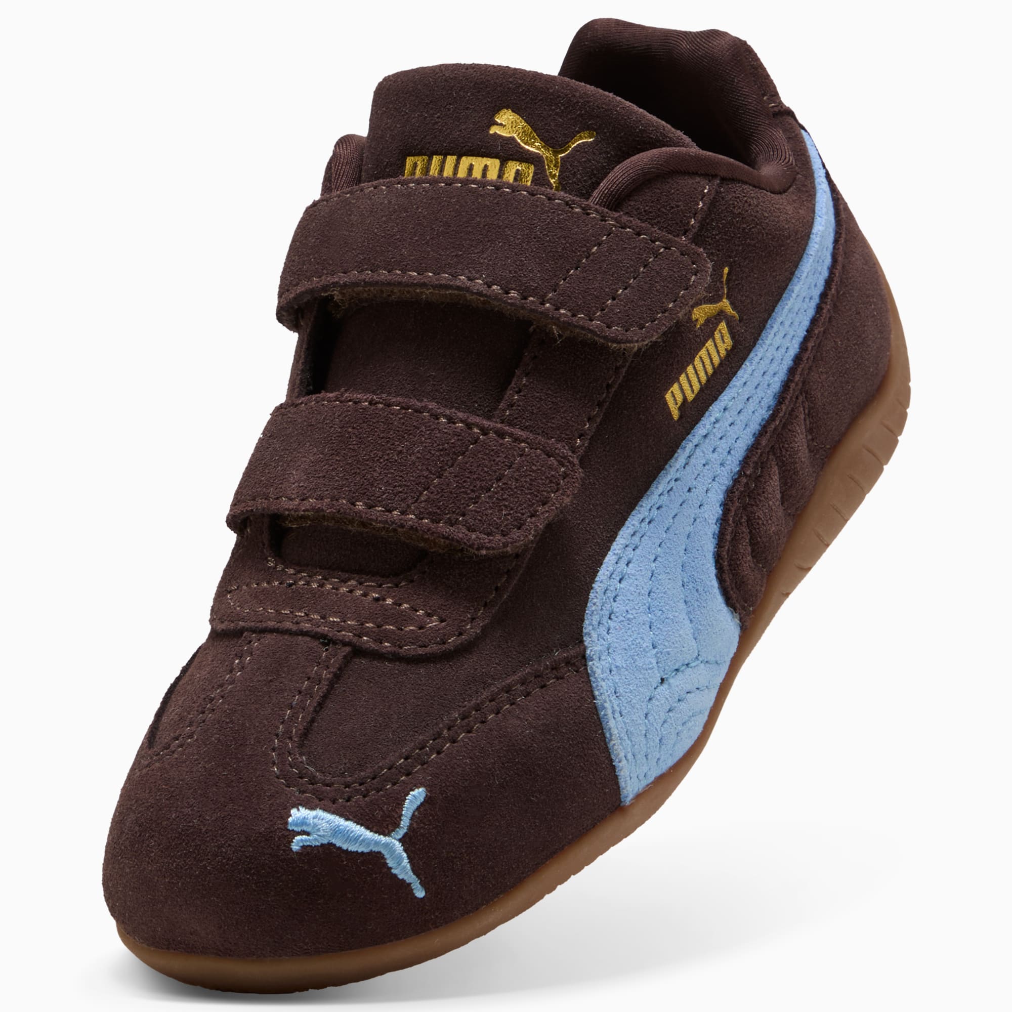 キッズ スピードキャット OG V スニーカー 17-21cm, Chocolate Brown-Team Light Blue, extralarge-JPN