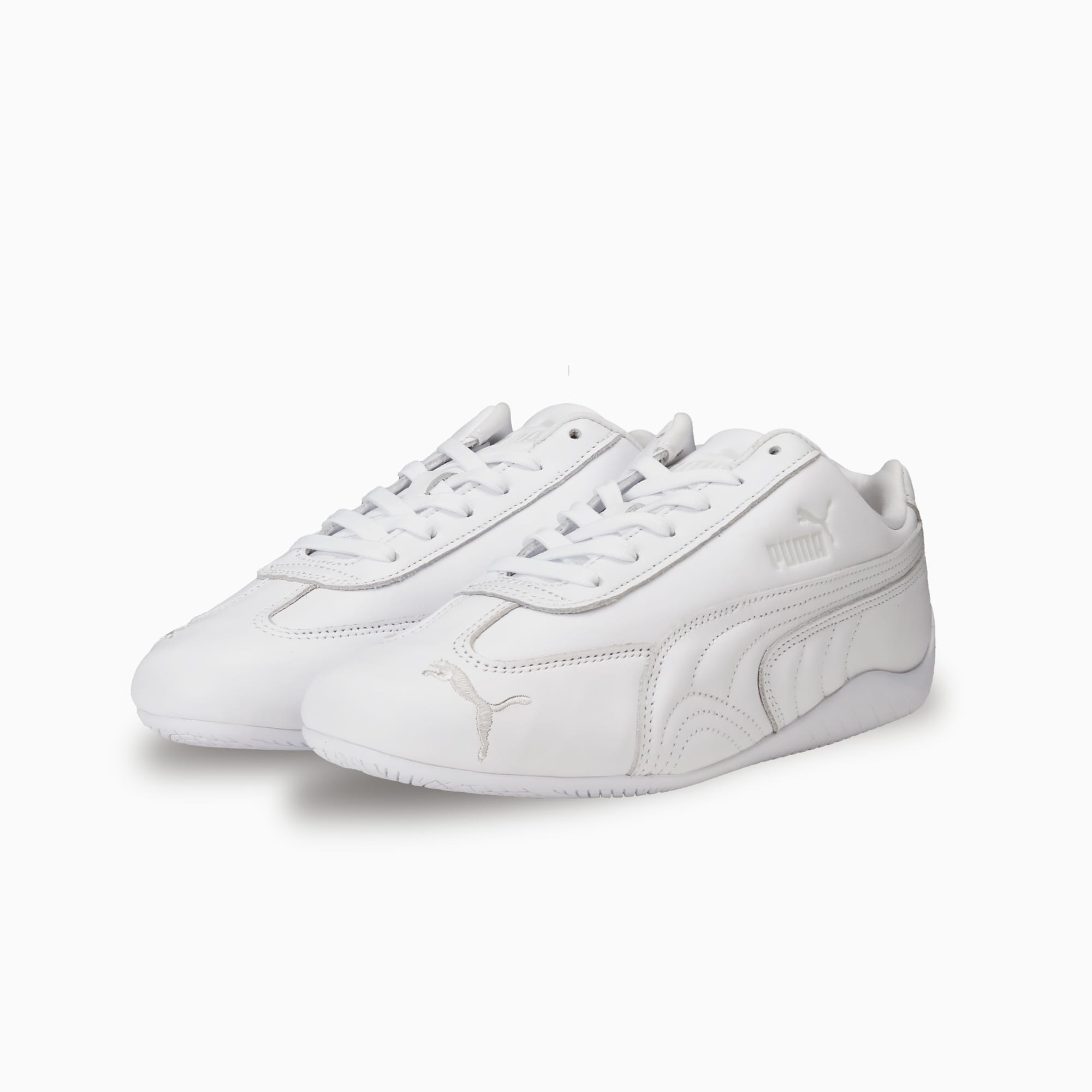 ユニセックス スピードキャット フルレザー スニーカー, PUMA White-Feather Gray, extralarge-JPN