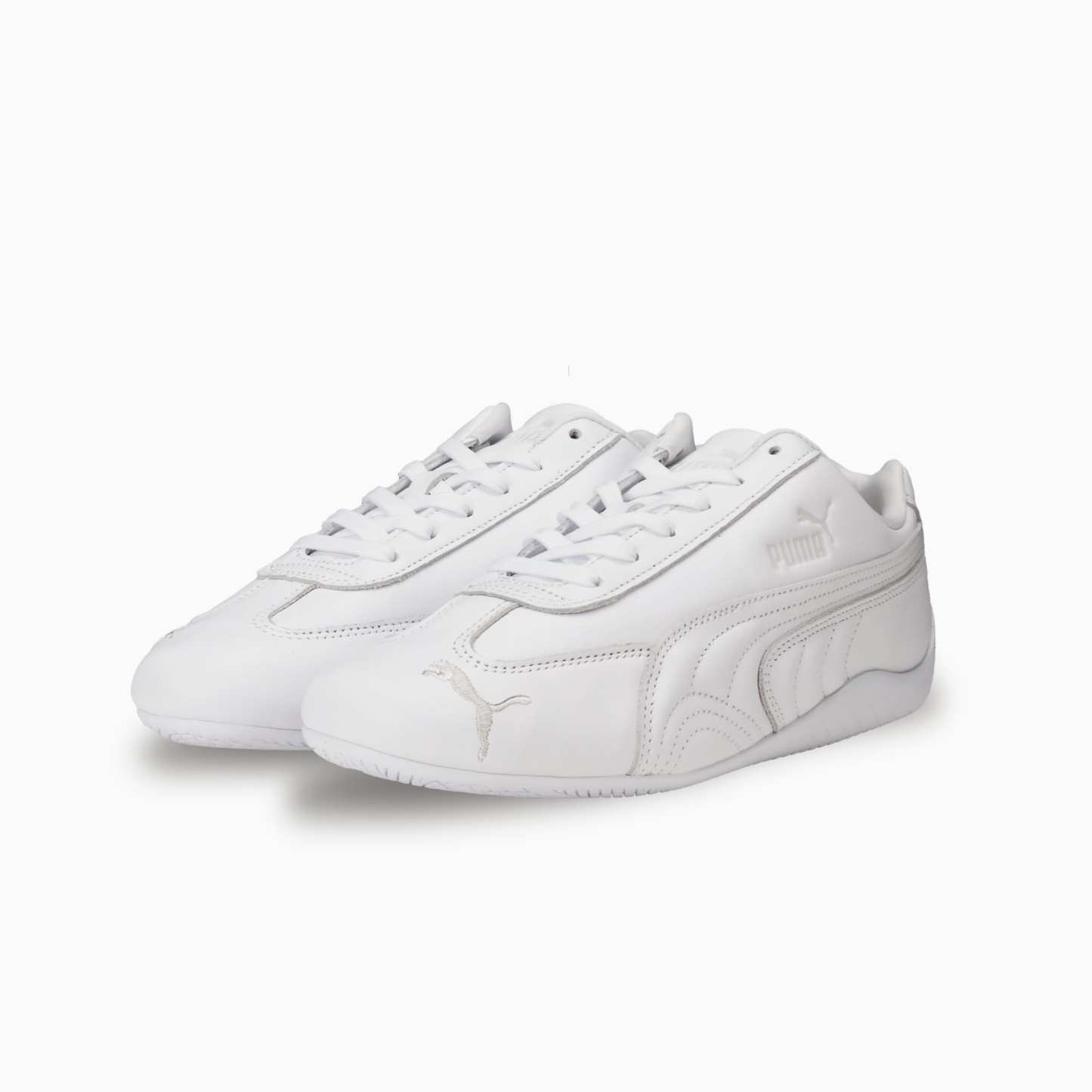 ユニセックス スピードキャット フルレザー スニーカー, PUMA White-Feather Gray, extralarge-JPN