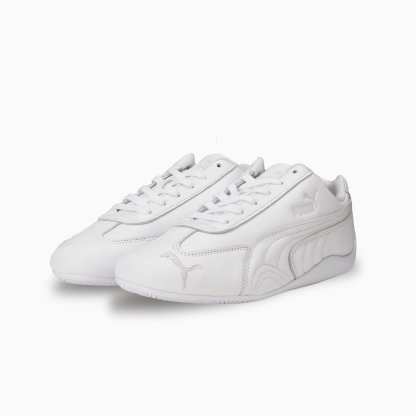 ユニセックス スピードキャット フルレザー スニーカー, PUMA White-Feather Gray, extralarge-JPN