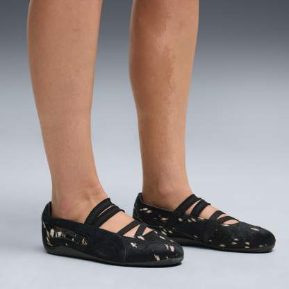 ウィメンズ スピードキャット バレエ ドゥレット スニーカー, PUMA Black-PUMA Gold, extralarge-JPN
