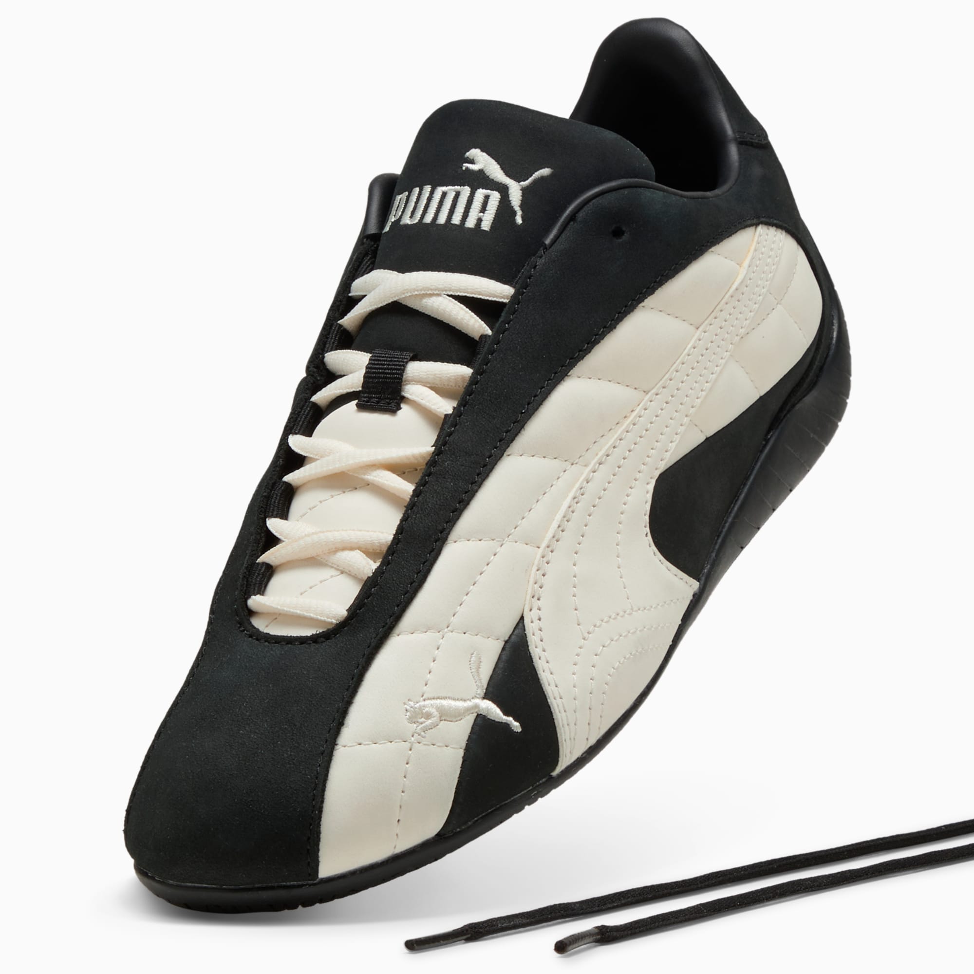 ユニセックス スピードキャット プラス キルテッド スニーカー, PUMA Black-Frosted Ivory, extralarge-JPN
