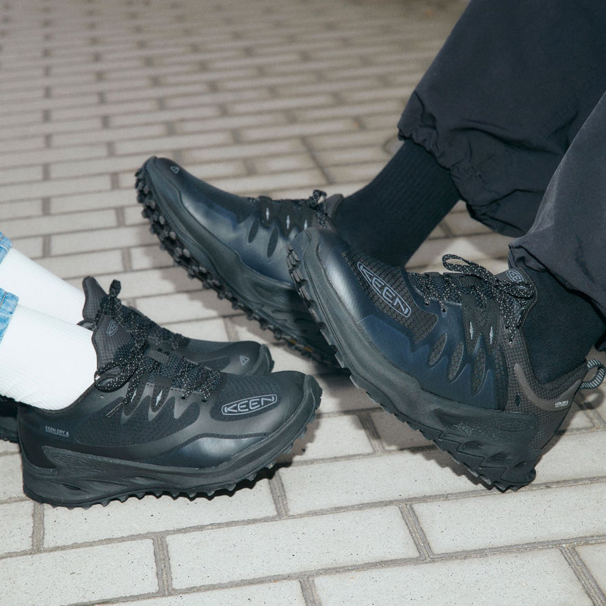 メンズ ザイオニック ウォータープルーフ 防水ハイキングシューズ  |  Black/Steel Grey