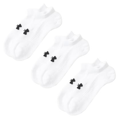 【UNDER ARMOURウェア】 アンダーアーマーウェア U UA TC 3pk No Show ソックス 1386313 001BLK/BLK/WHT 100WHT/WHT/BLK