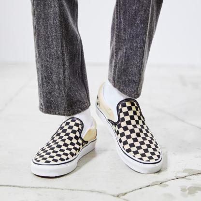 【VANS】 ヴァンズ SLIP ON スリッポン V98CLA M.BLACK(RB) BLK/WHT CHECK