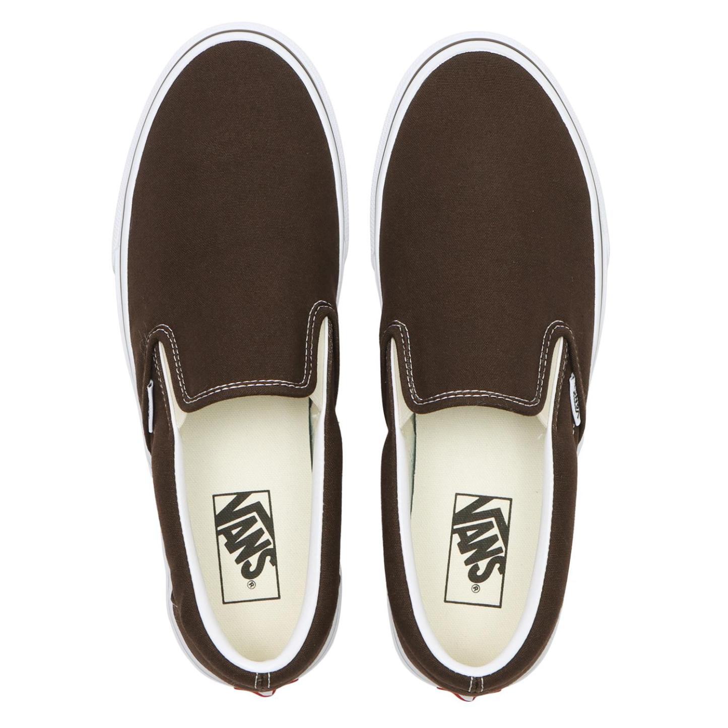 【CHK】 【VANS】 ヴァンズ SLIP ON スリッポン V98CLA BLK/WHT CHECK P.BROWN