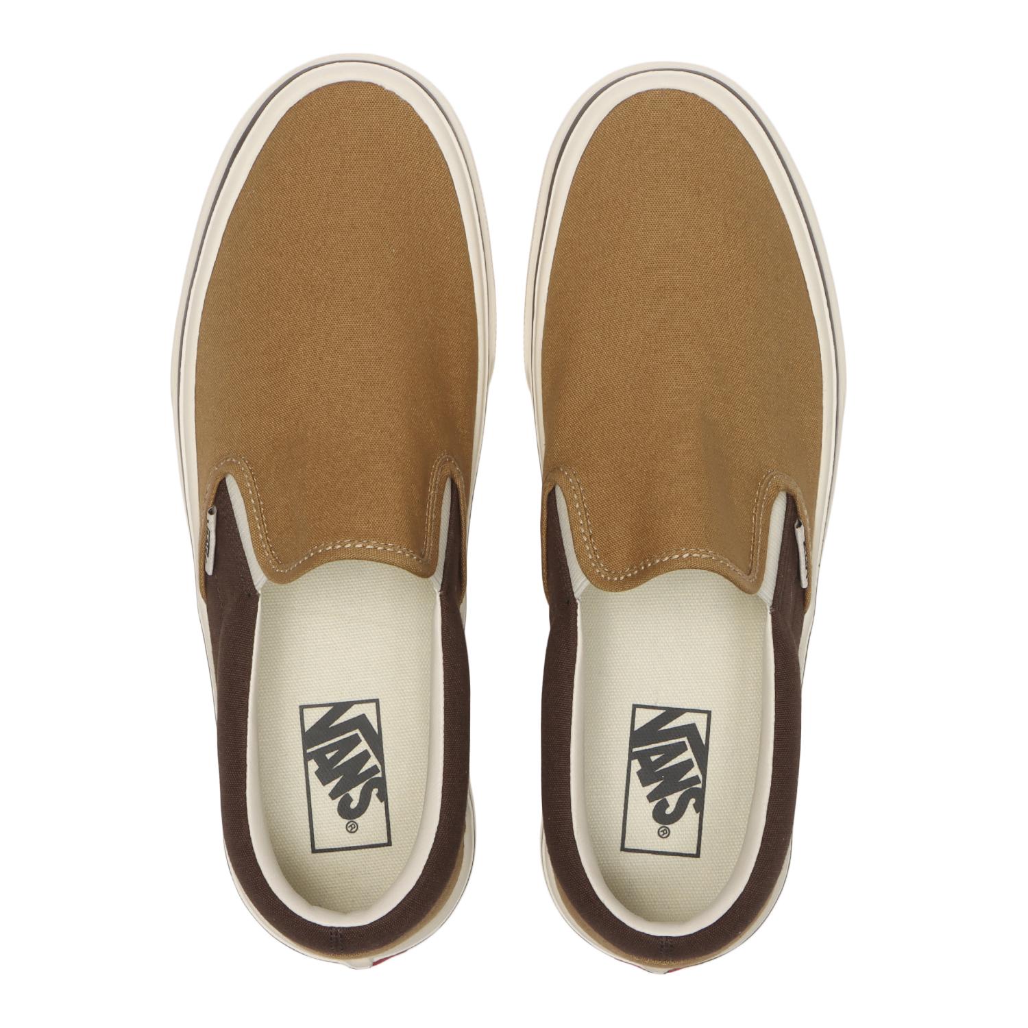 【VANS】 ヴァンズ SLIP ON LITE スリッポンライト V98 LITE MARSML/NAVY CHK BEIGE/BROWN
