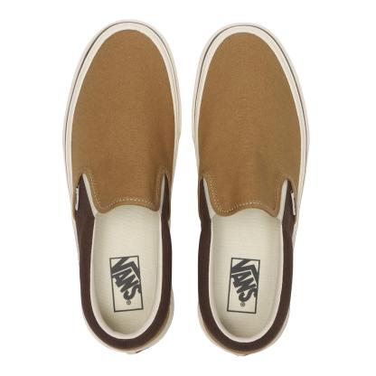 【VANS】 ヴァンズ SLIP ON LITE スリッポンライト V98 LITE MARSML/NAVY CHK BEIGE/BROWN