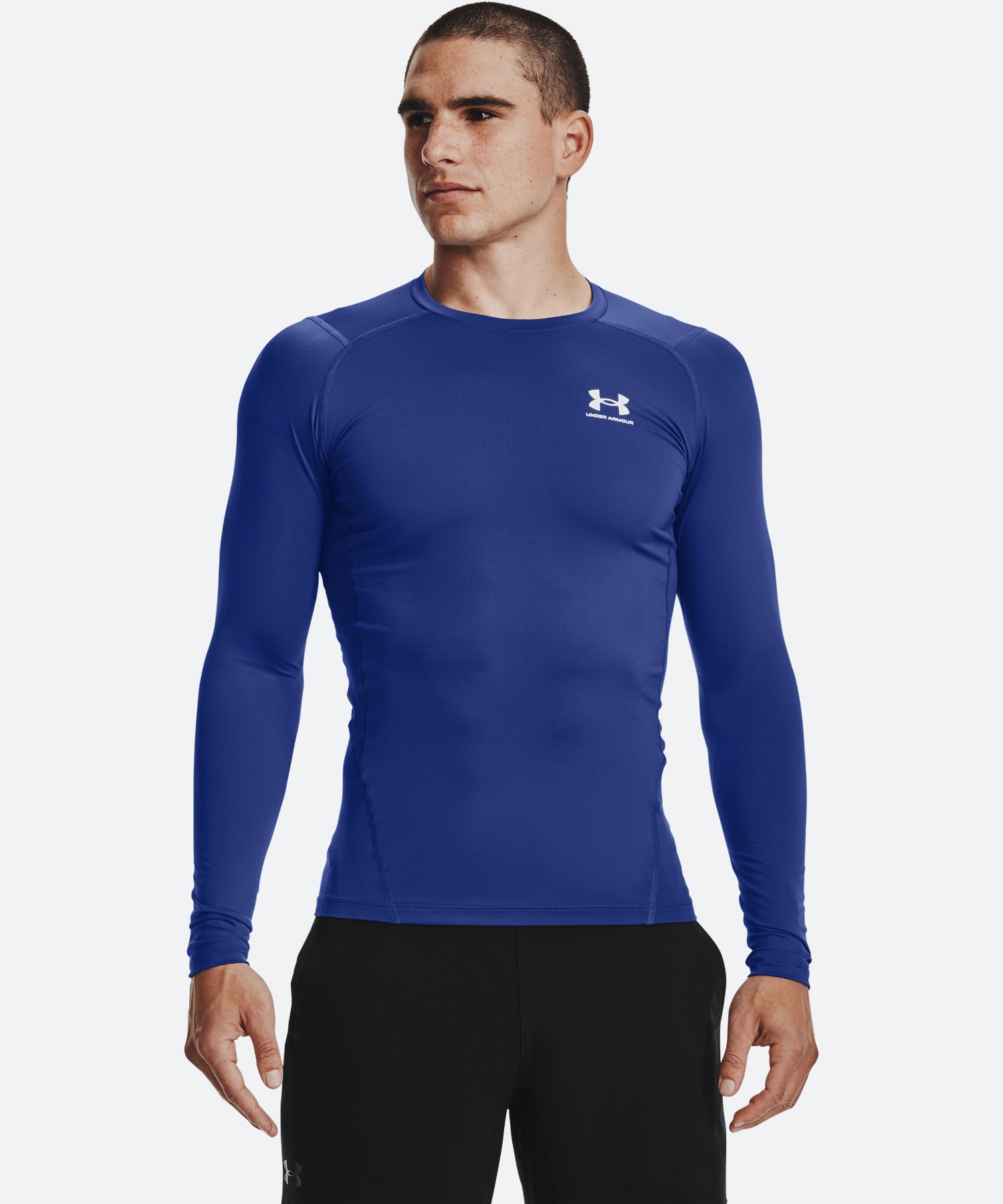 UAヒートギアアーマー コンプレッション ロングスリーブ シャツ（トレーニング/MEN） Royal / White(400)