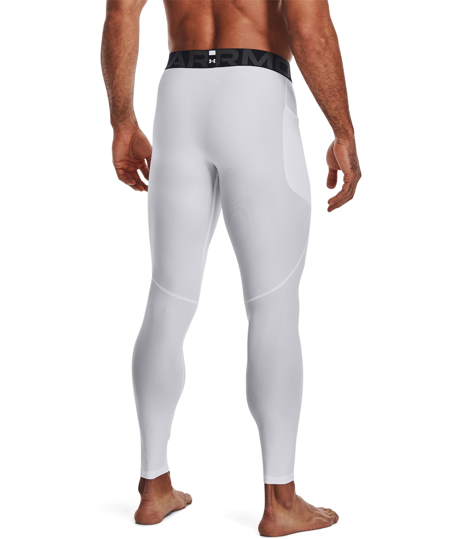 UAヒートギアアーマー レギンス（トレーニング/MEN） White / Black(100)