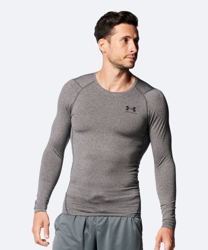 UAコールドギアアーマー クルーネック シャツ（トレーニング/MEN） Charcoal Light Heather(019)