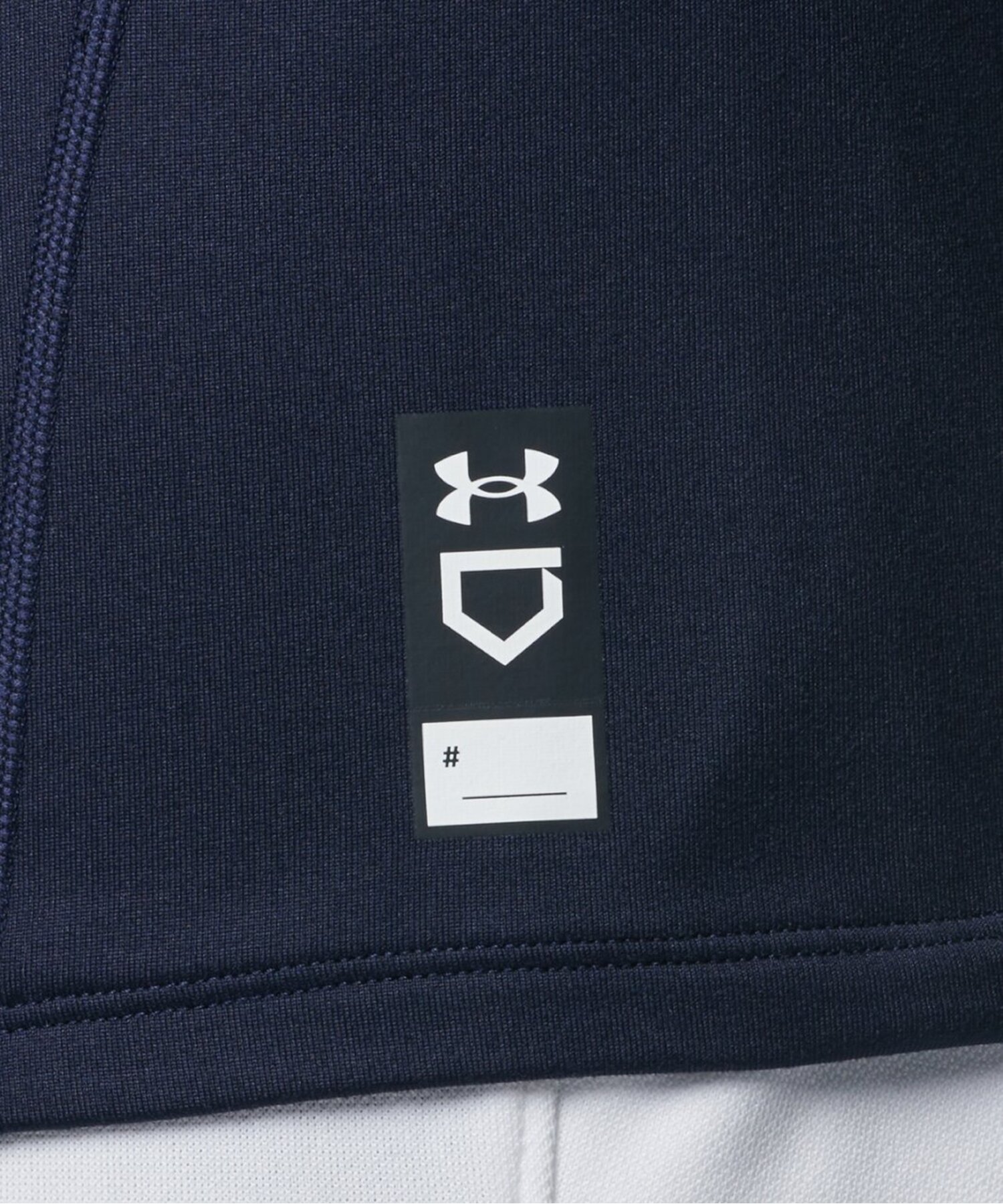 UAコールドギア コンフォート フィッティド ロングスリーブ モックネック シャツ（ベースボール/MEN） Midnight Navy(410)