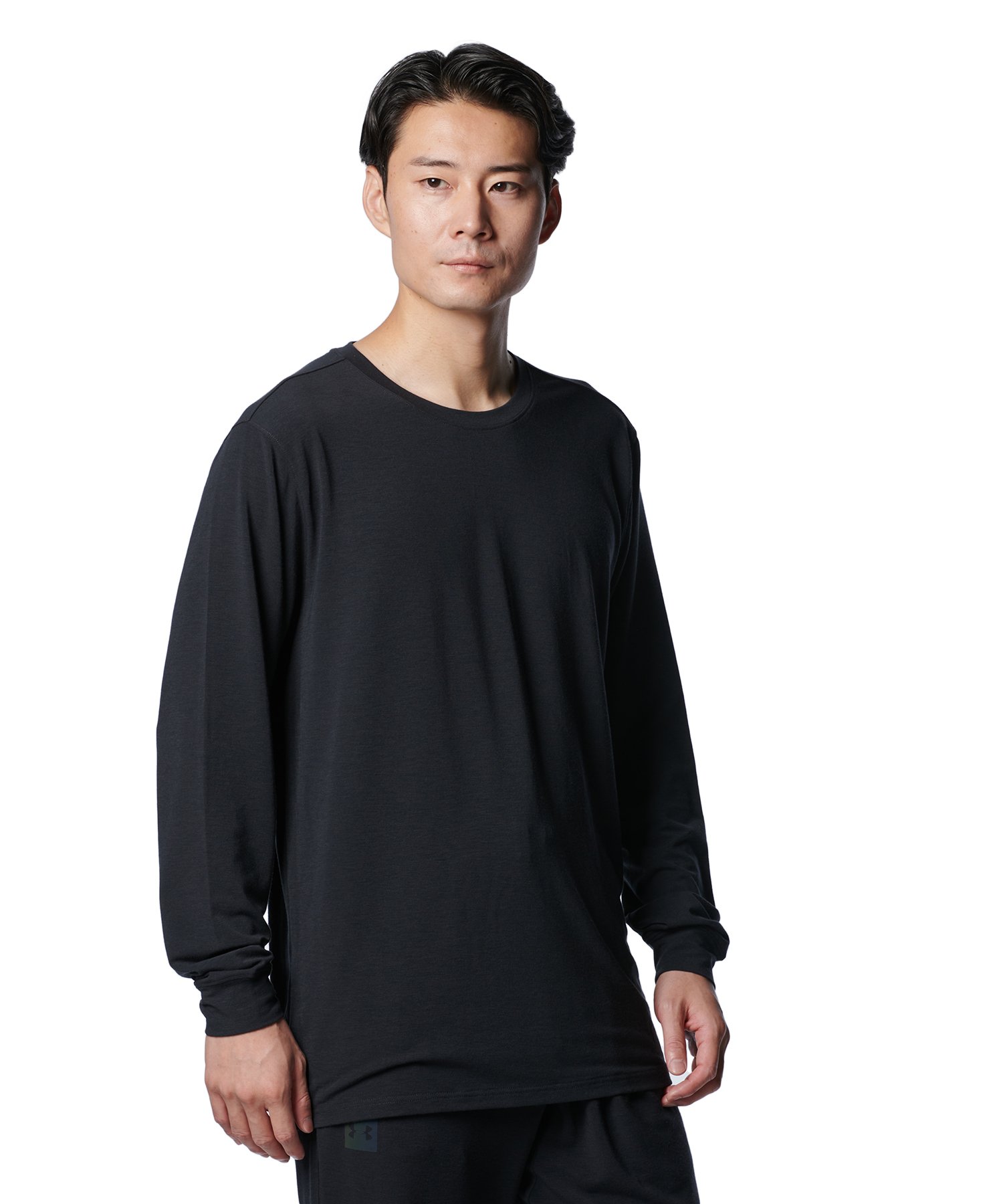 UAアスリートリカバリー スリープ ロングスリーブ シャツ（リカバリー/UNISEX） Black(001)