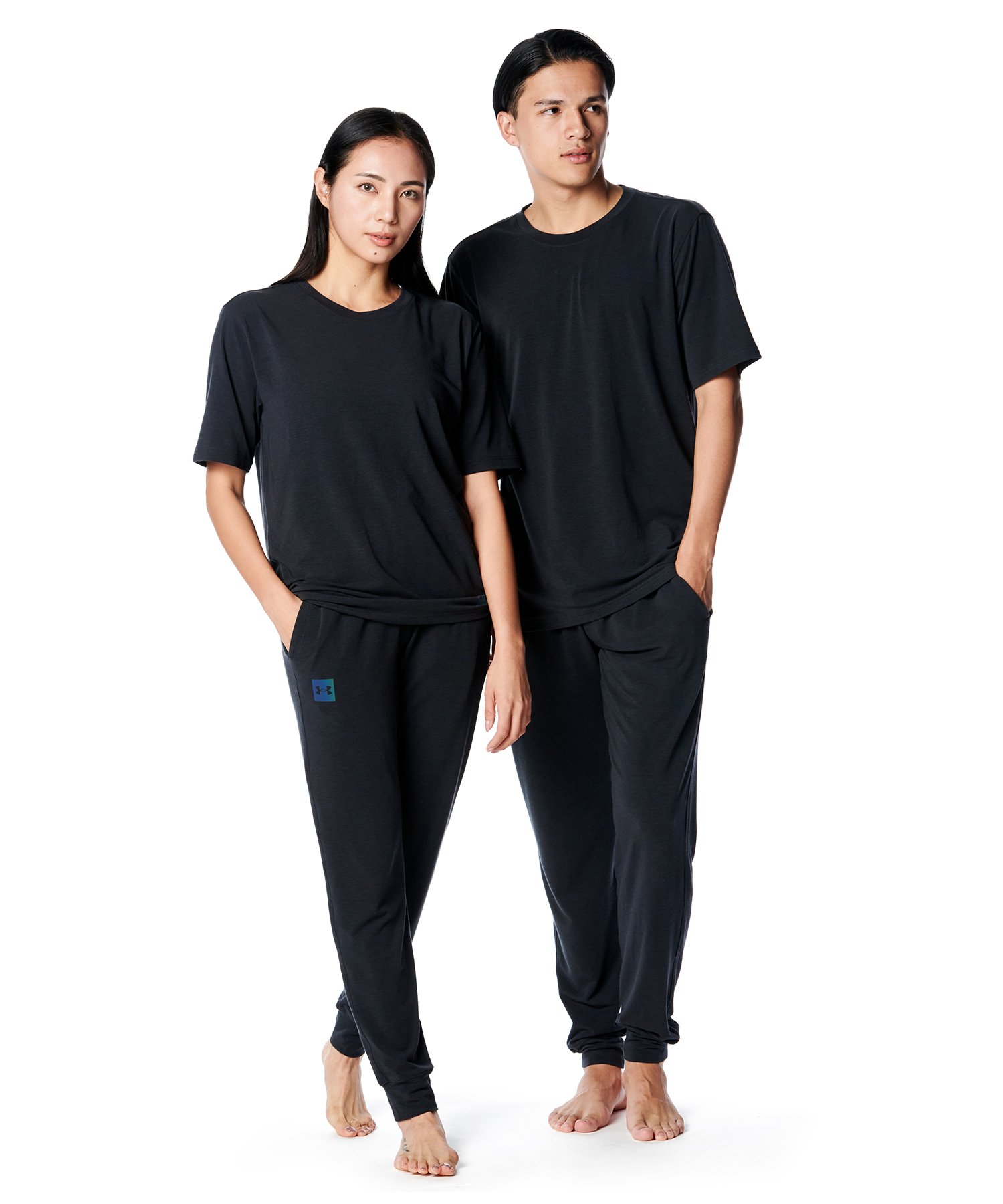 UAアスリートリカバリー スリープ パンツ（ライフスタイル/UNISEX） Black(001)