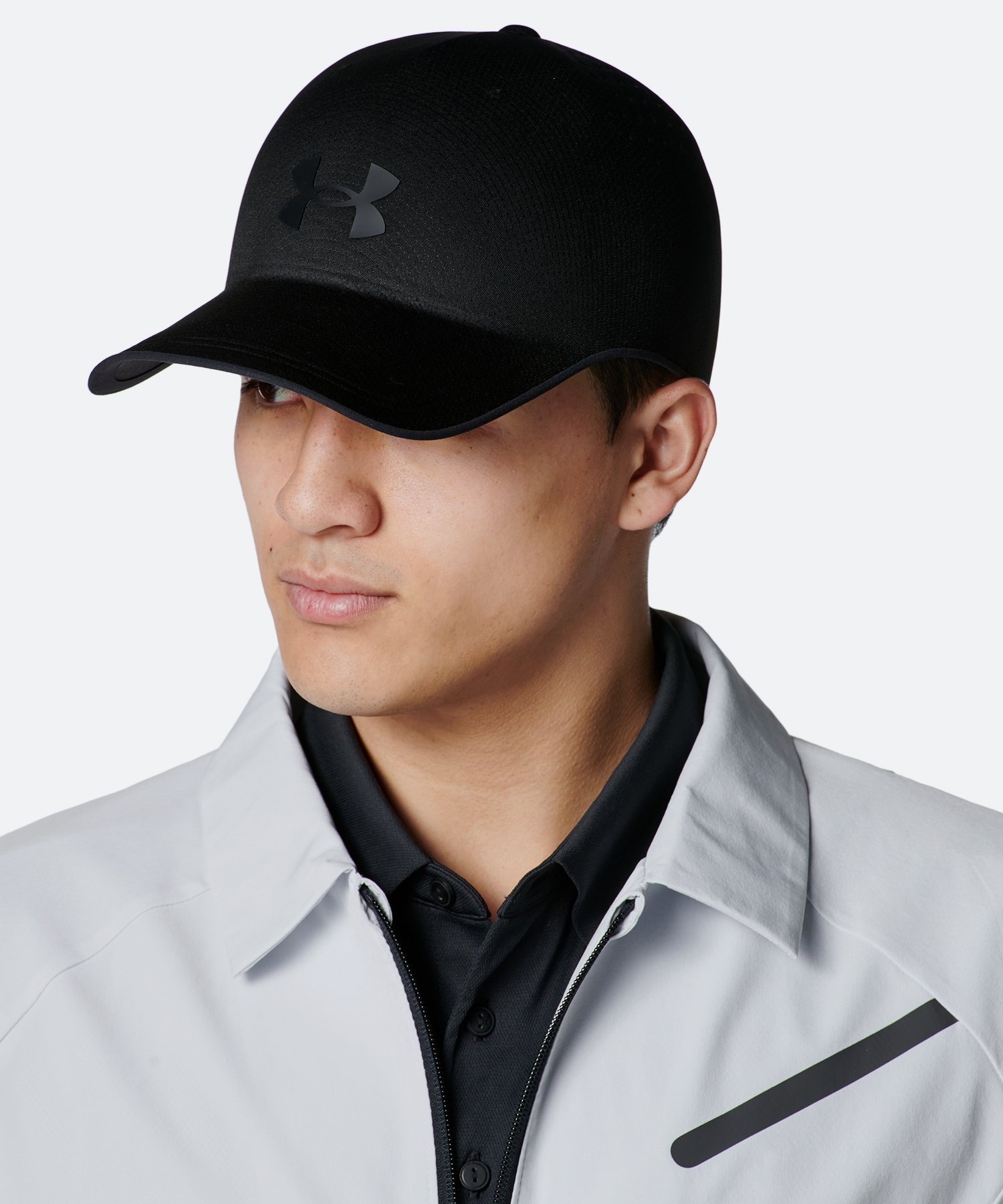UAステルスフォーム アンクラッシャブル キャップ（ライフスタイル/UNISEX） Black / Black(001)