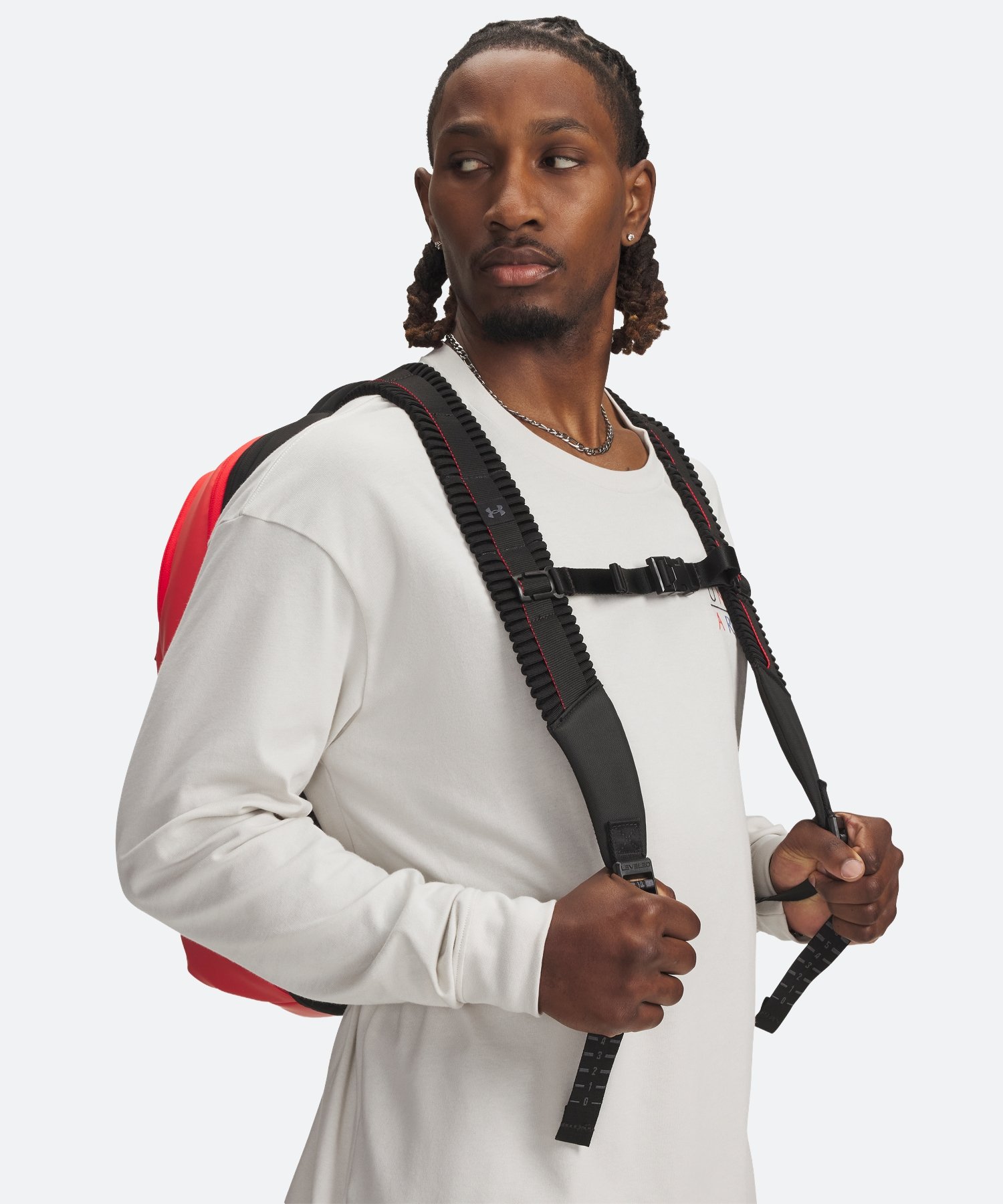 UAノーウェイ バックパック（トレーニング/UNISEX） Racer Red / Black(713)