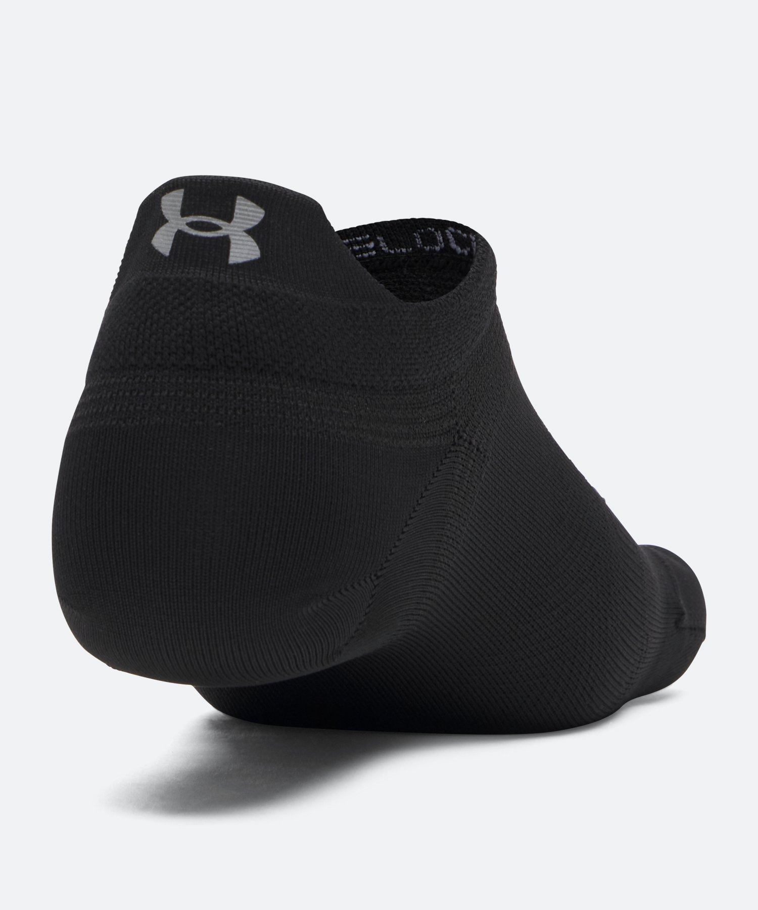 UAベロシティ ノーショー ソックス（ランニング/UNISEX） Ultimate Black(008)