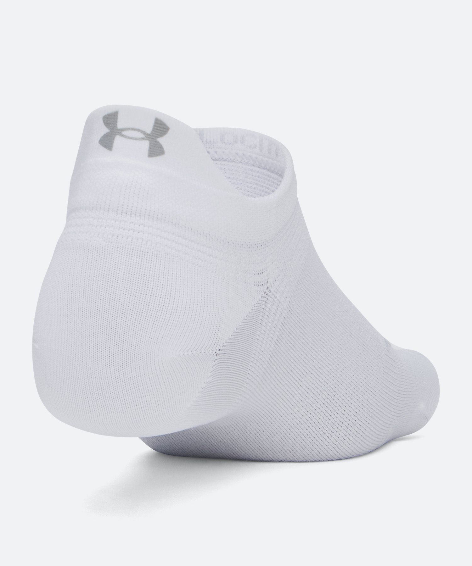 UAベロシティ ノーショー ソックス（ランニング/UNISEX） White / White / Reflective(100)