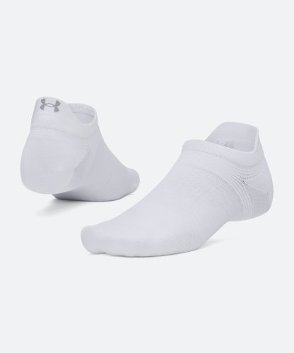 UAベロシティ ノーショー ソックス（ランニング/UNISEX） White / White / Reflective(100)