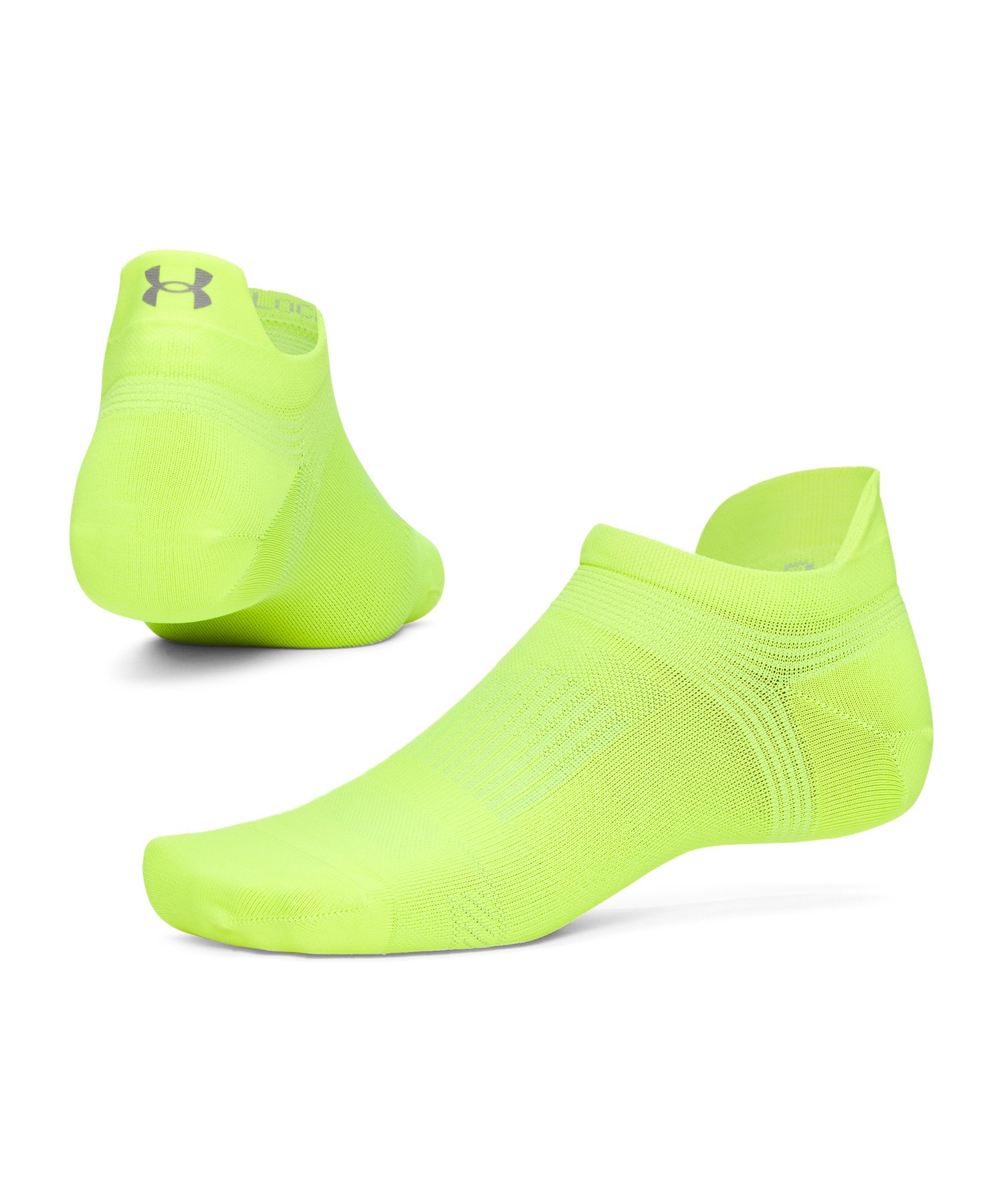 UAベロシティ ノーショー ソックス（ランニング/UNISEX） High Vis Yellow(731)