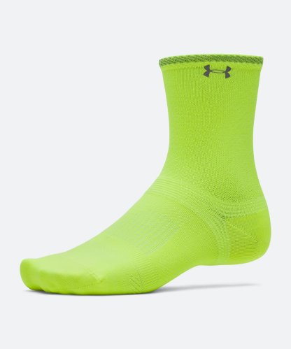 UAベロシティ クルー ソックス（ランニング/UNISEX） High Vis Yellow(731)