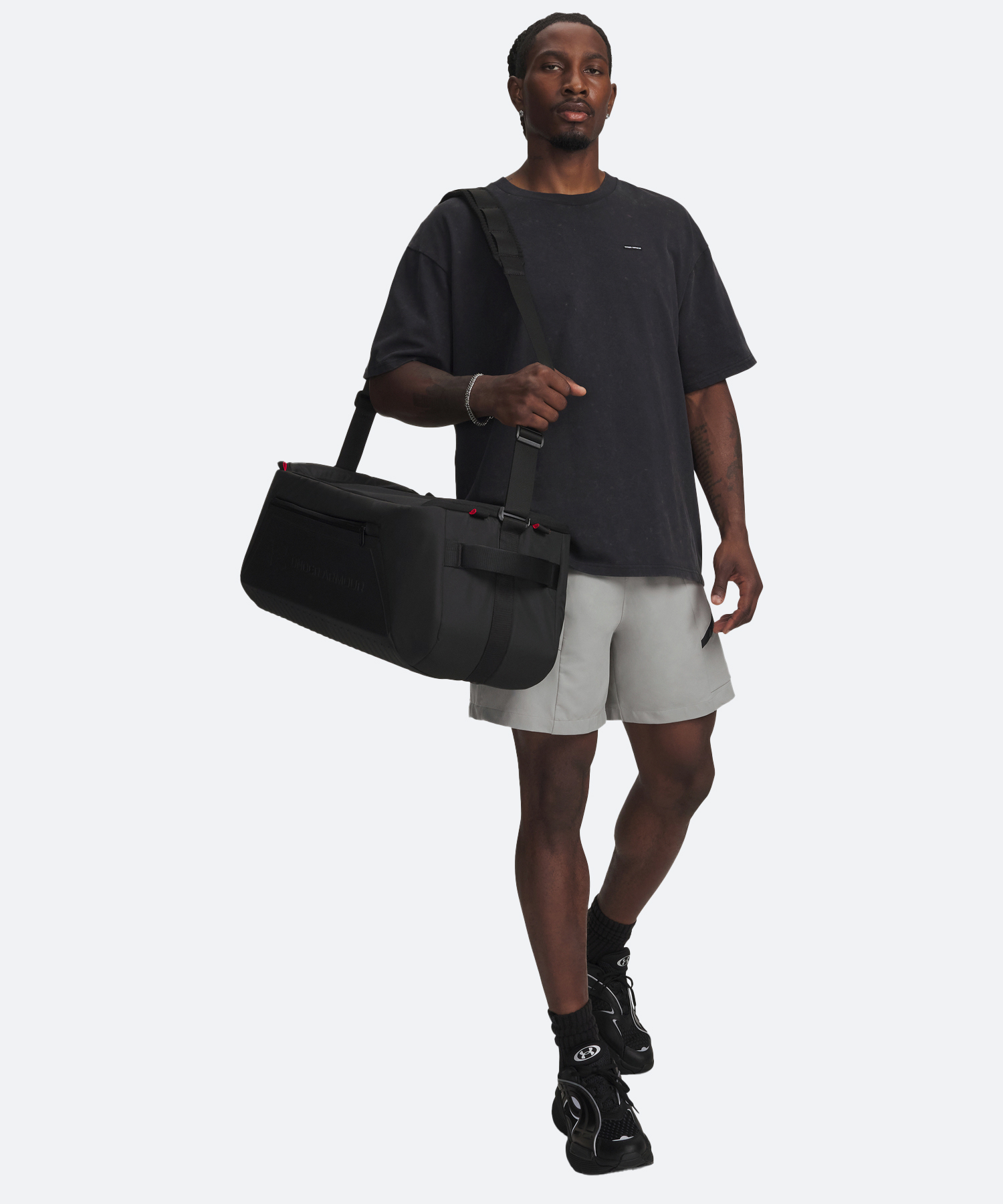UA ノーウェイ バックパック ダッフル（トレーニング/UNISEX） Black / Black(001)