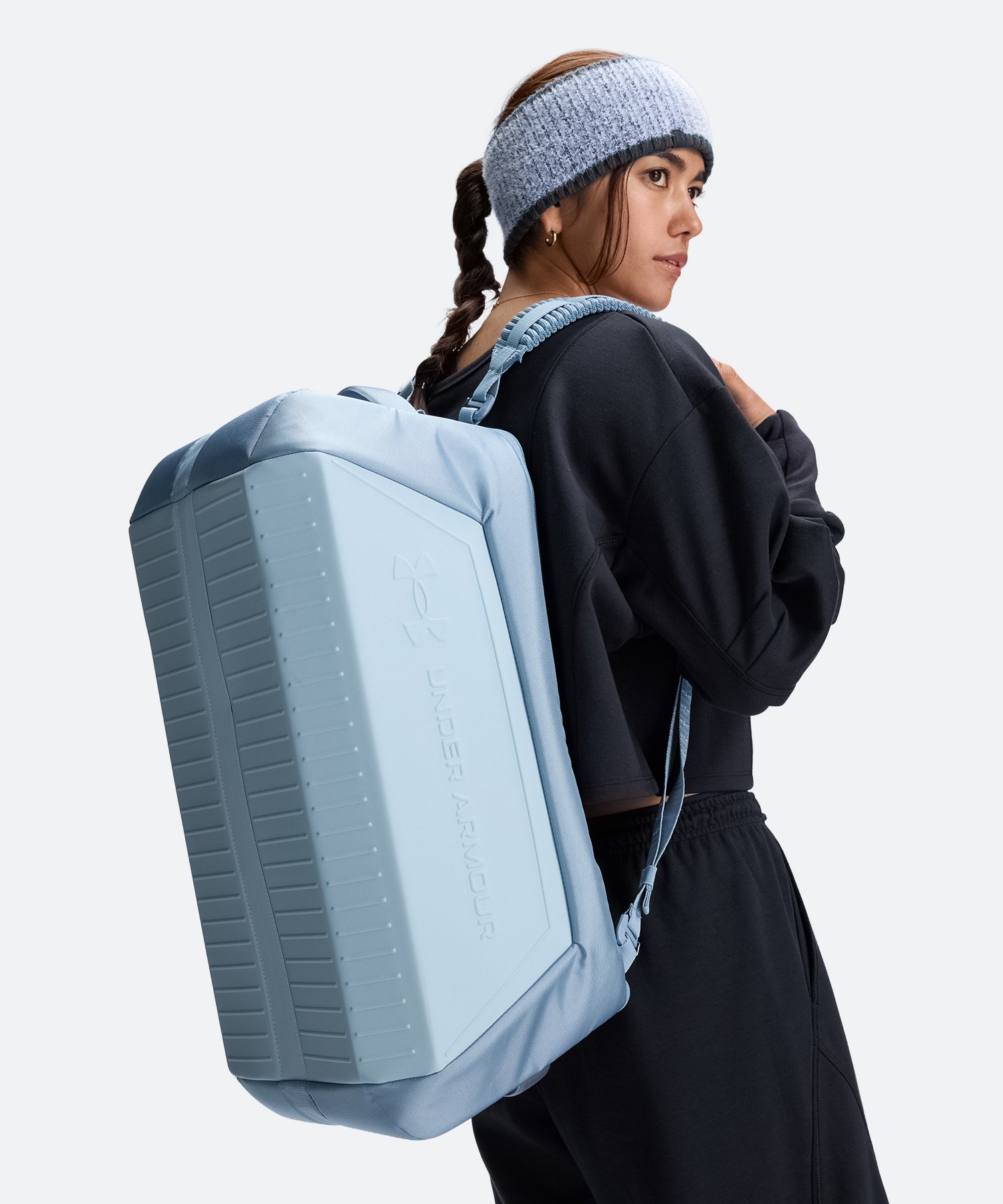 UA ノーウェイ バックパック ダッフル（トレーニング/UNISEX） Blue Wind / Blue Fog(448)
