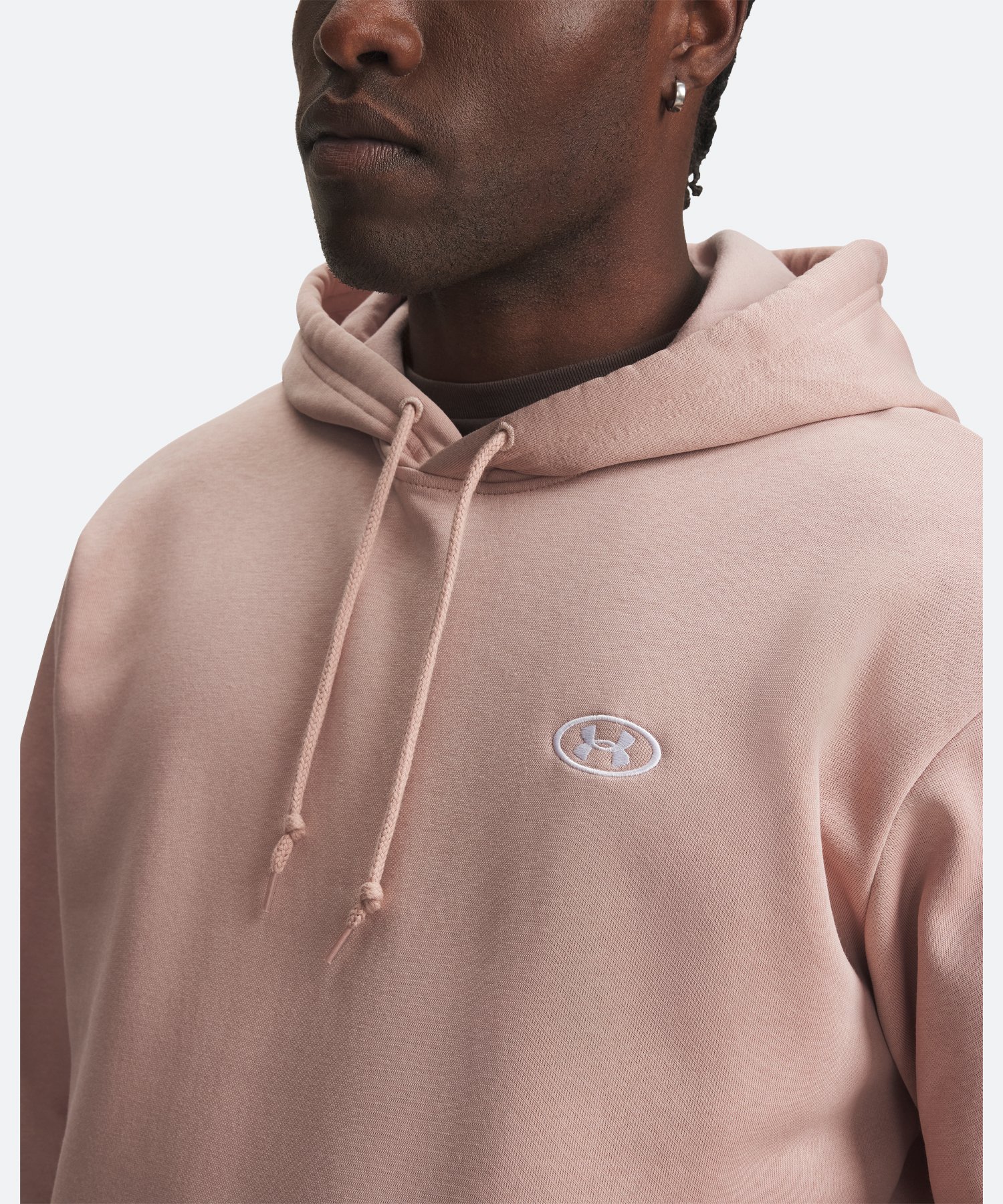 UAライバルフリース フーディー（ライフスタイル/MEN） Bashful Pink / White(600)