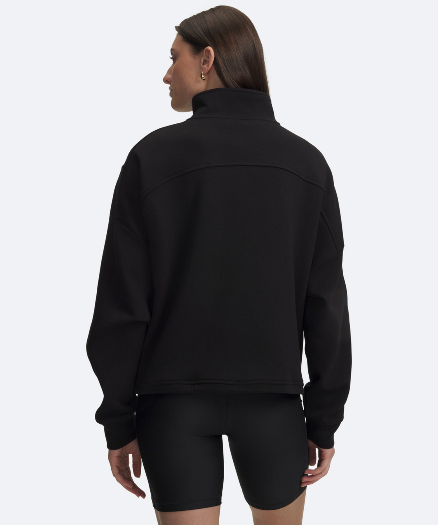 UAアンストッパブル 1/2ジップ フリース トップス（ライフスタイル/WOMEN） Ultimate Black(008)