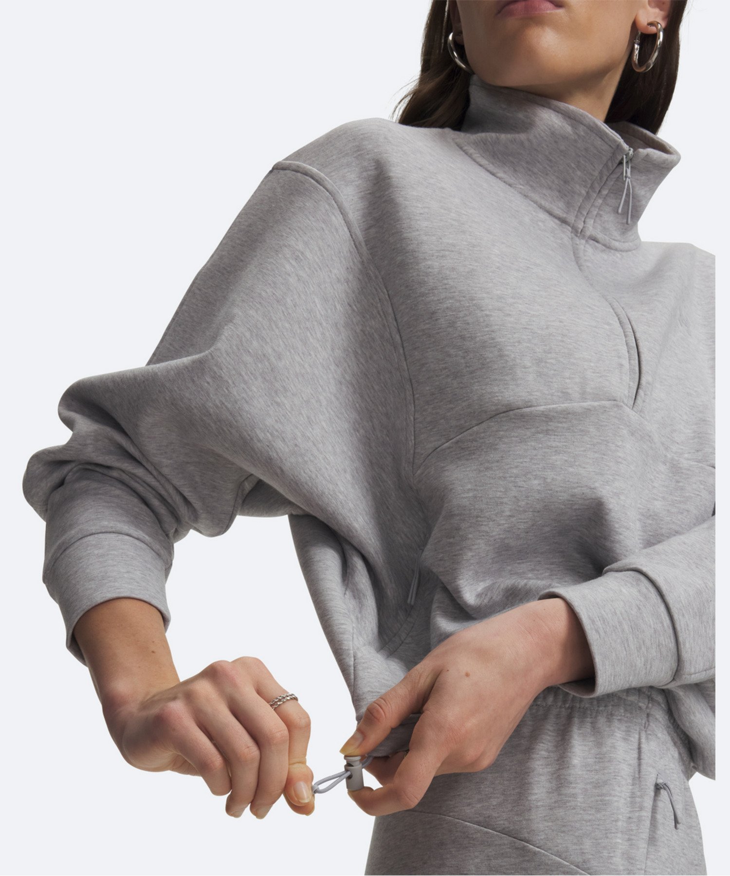 UAアンストッパブル 1/2ジップ フリース トップス（ライフスタイル/WOMEN） Mod Gray Light Heather(011)