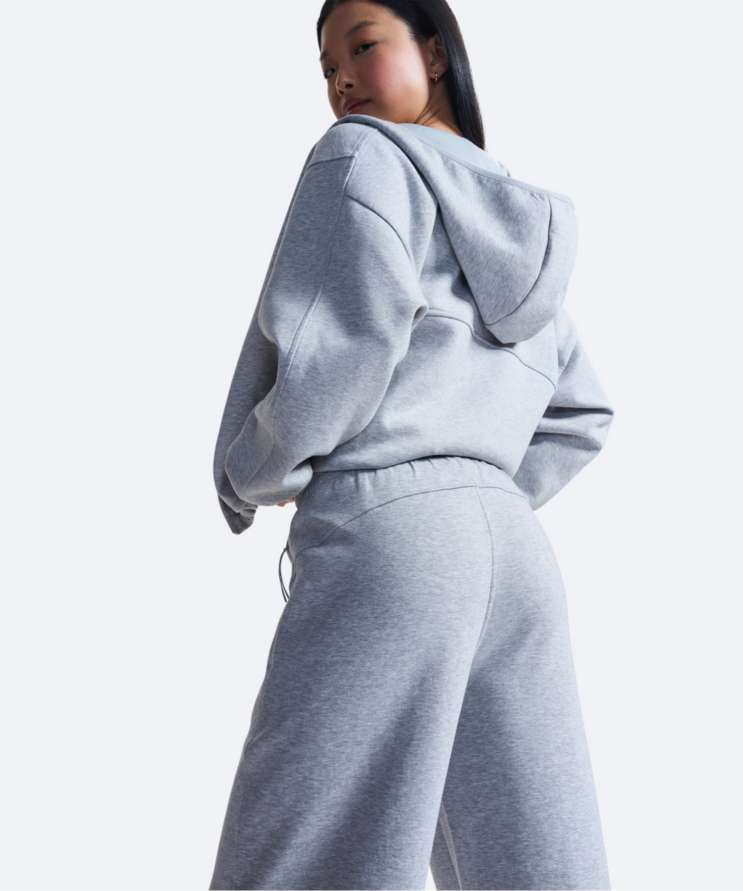 UAアンストッパブル フリース オープン ヘム パンツ（ライフスタイル/WOMEN） Mod Gray Light Heather(011)