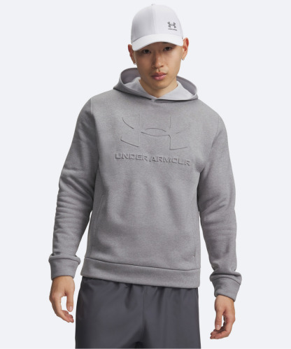 UAアーマーフリース エンボス フーディー（トレーニング/MEN） Mod Gray / Mod Gray(011)