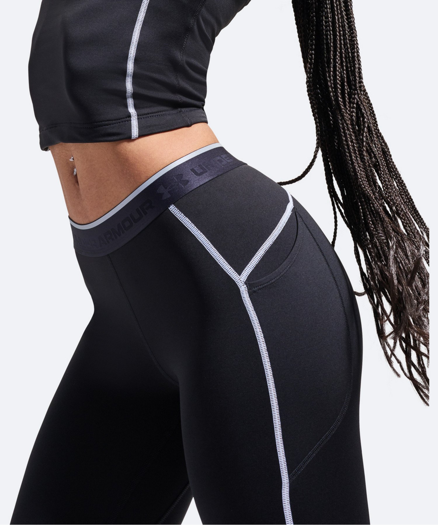 UAコールドギア ネオラスト レギンス（トレーニング/WOMEN） Ultimate Black / Reflective(008)
