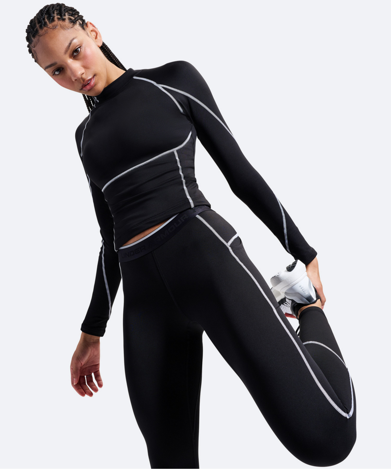 UAコールドギア ネオラスト レギンス（トレーニング/WOMEN） Ultimate Black / Reflective(008)