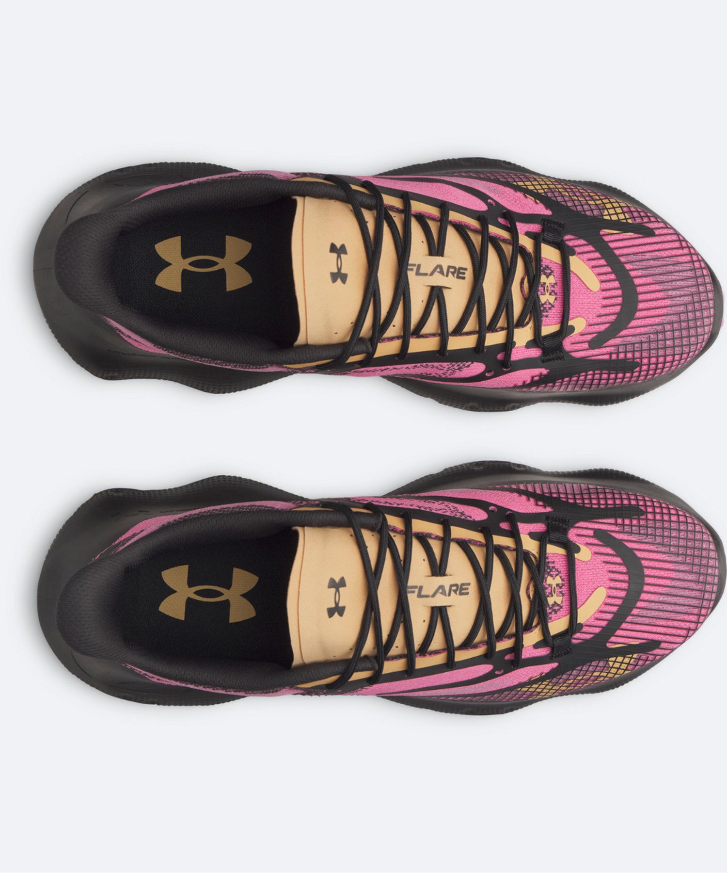 UAフレア（ライフスタイル/UNISEX） Black / Pink Frenzy(003)