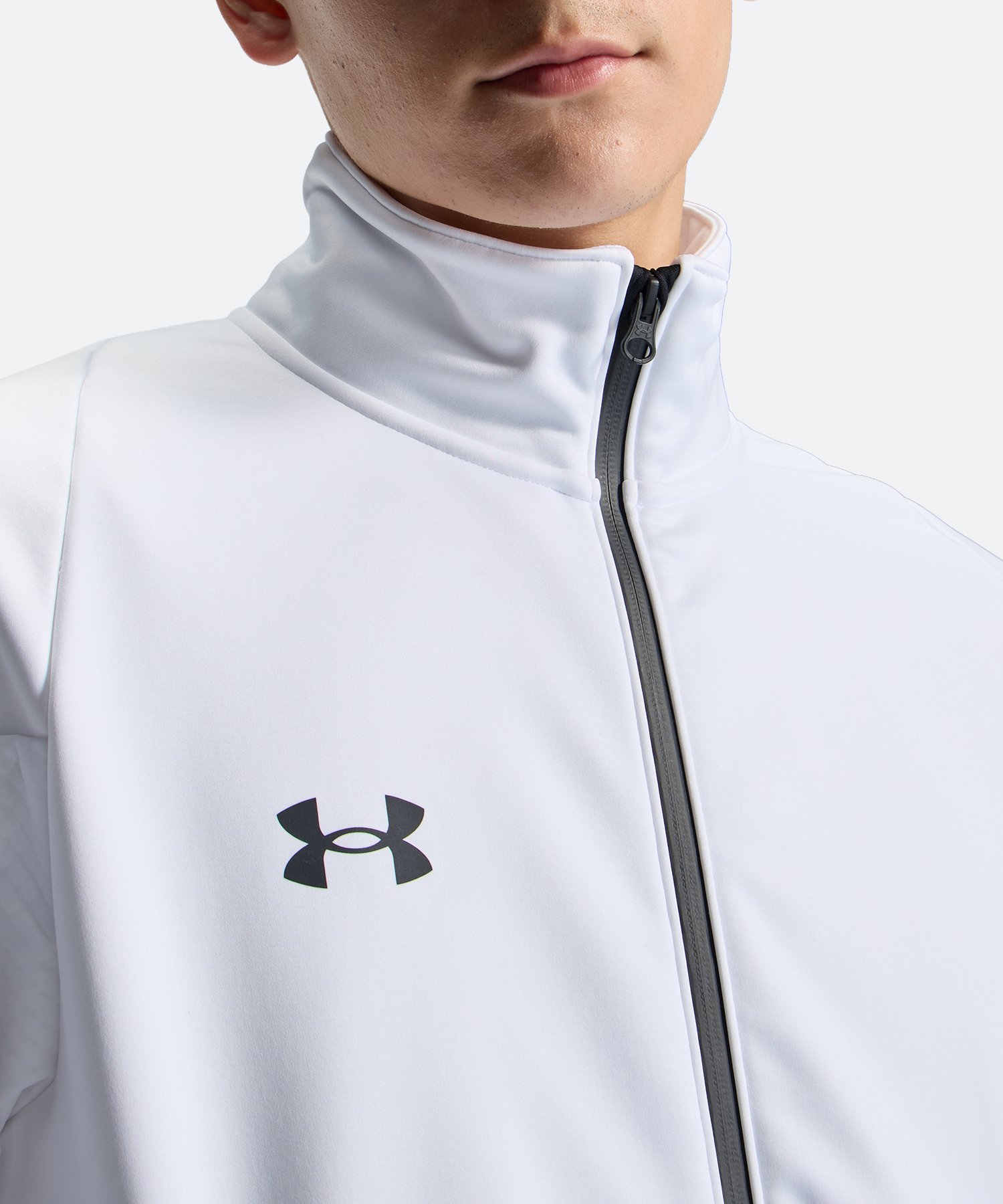UAウインターニット 3レイヤー フルジップ ジャケット（トレーニング/MEN） White(100)