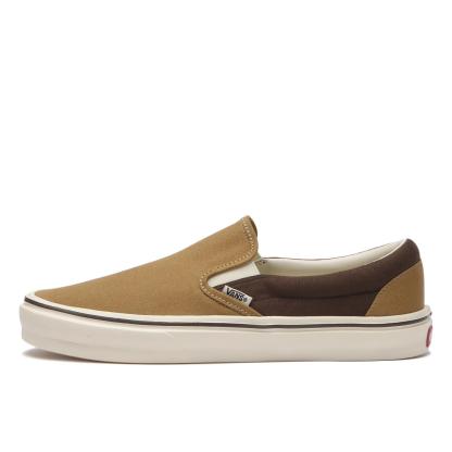 【VANS】 ヴァンズ SLIP ON LITE スリッポンライト V98 LITE MARSML/NAVY CHK BEIGE/BROWN