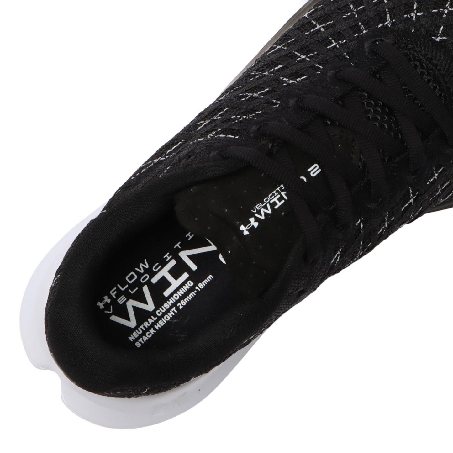 レディース 【UNDER ARMOUR】 アンダーアーマー W UA W FLOW Velociti Wind 2 フロー ベロシティ ウインド2 3024911 003BLK/BLK/WHT 003BLK/BLK/WHT