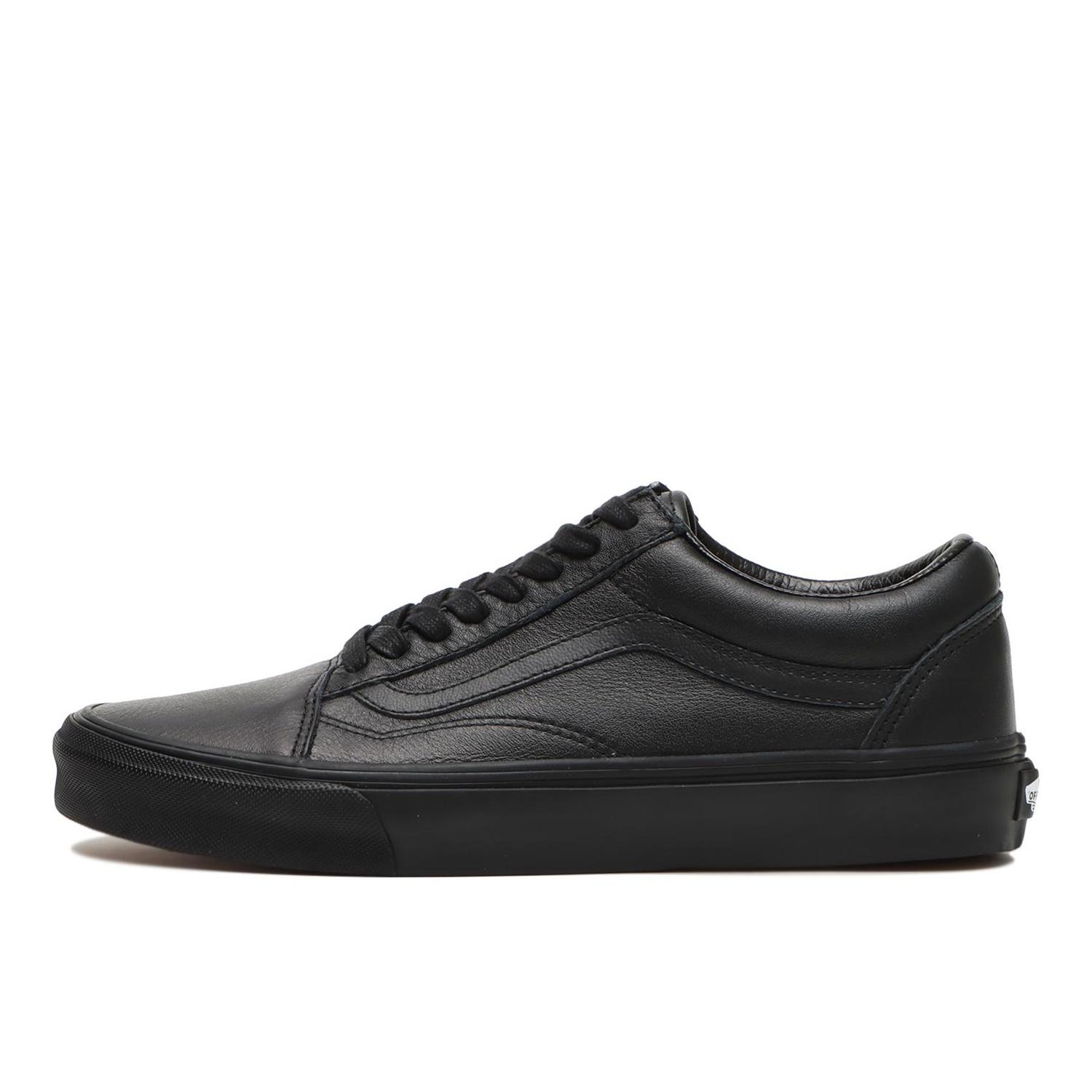 【VANS】 ヴァンズ OLD SKOOL オールドスクール VN0003Z6L3A (LEATHER) BLACK (LEATHER) BLACK