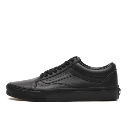 【VANS】 ヴァンズ OLD SKOOL オールドスクール VN0003Z6L3A (LEATHER) BLACK (LEATHER) BLACK