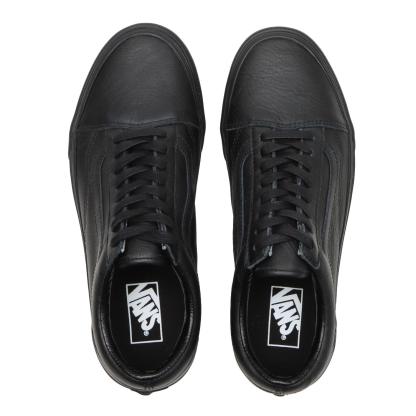 【VANS】 ヴァンズ OLD SKOOL オールドスクール VN0003Z6L3A (LEATHER) BLACK (LEATHER) BLACK