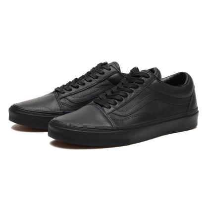 【VANS】 ヴァンズ OLD SKOOL オールドスクール VN0003Z6L3A (LEATHER) BLACK (LEATHER) BLACK