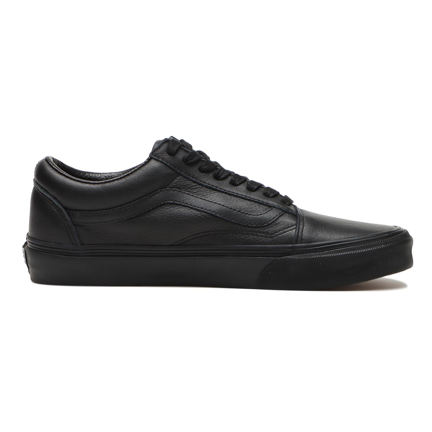 【VANS】 ヴァンズ OLD SKOOL オールドスクール VN0003Z6L3A (LEATHER) BLACK (LEATHER) BLACK