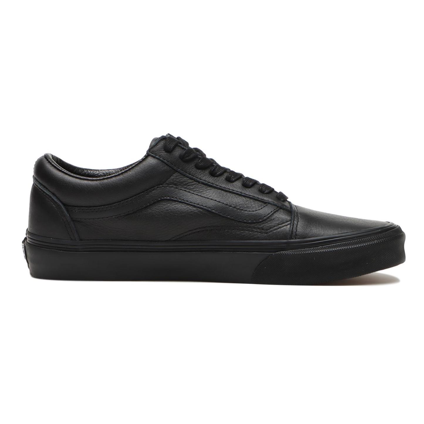 【VANS】 ヴァンズ OLD SKOOL オールドスクール VN0003Z6L3A (LEATHER) BLACK (LEATHER) BLACK