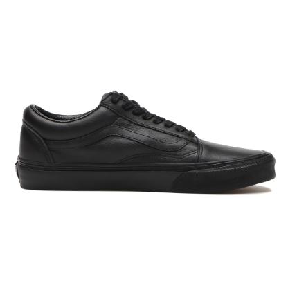 【VANS】 ヴァンズ OLD SKOOL オールドスクール VN0003Z6L3A (LEATHER) BLACK (LEATHER) BLACK